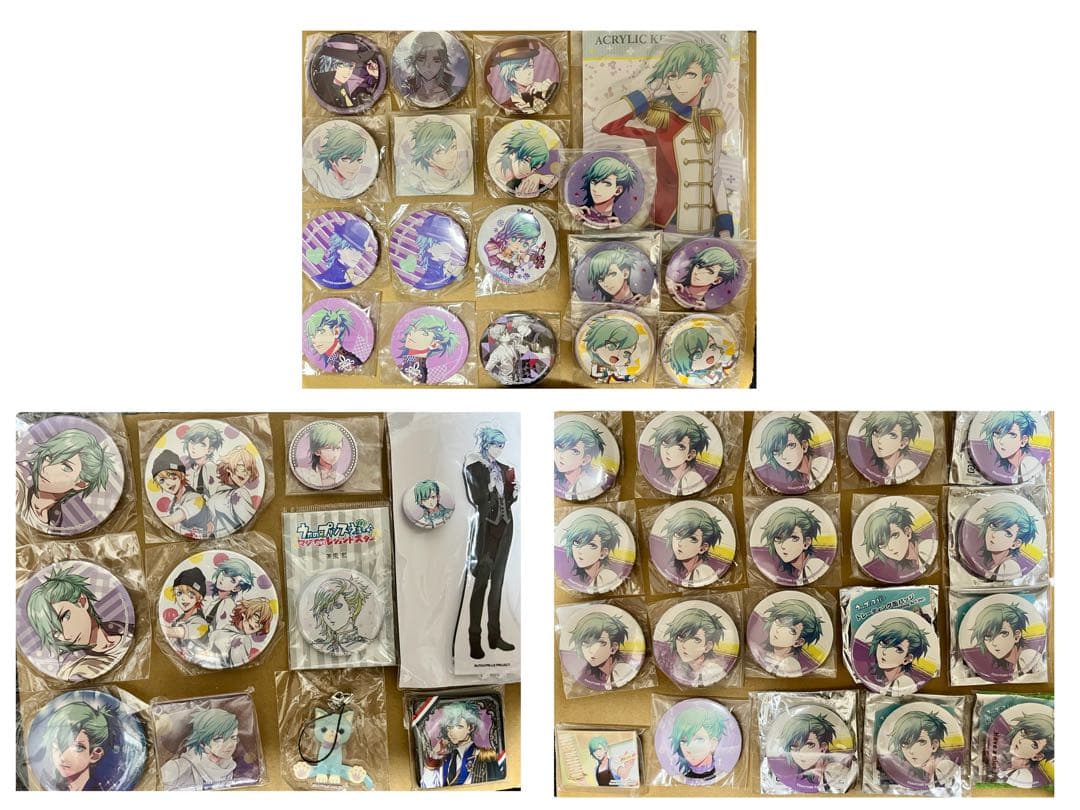 うたプリ うたの☆プリンスさまっ♪ 藍 缶バッジ アクリルスタンド 特典