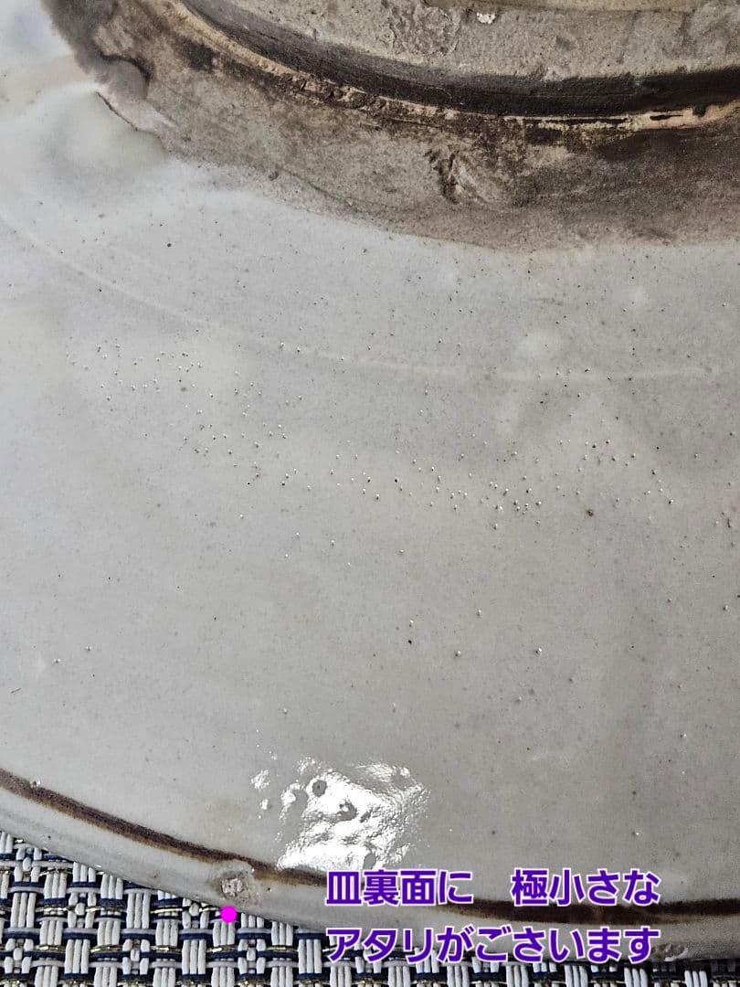 中国古陶磁　韓国古陶磁　明代　磁州窯系　李朝系　鉄絵　鳥と木実図　23.3cm皿