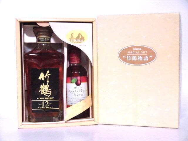 【L2】ニッカ 竹鶴物語 箱付 竹鶴12年 ＆ アップルワイン リタ