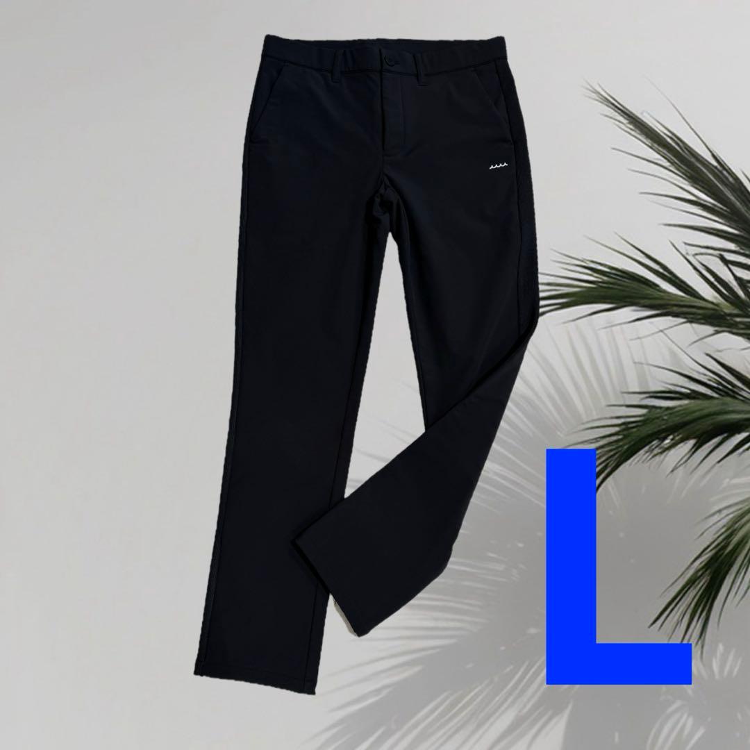 【新品】ムータマリン　暖パン　メンズ　Lサイズ　黒