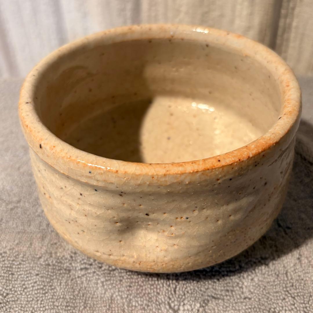茶道具　志野茶碗　美濃焼　小田井窯　未使用　陶器