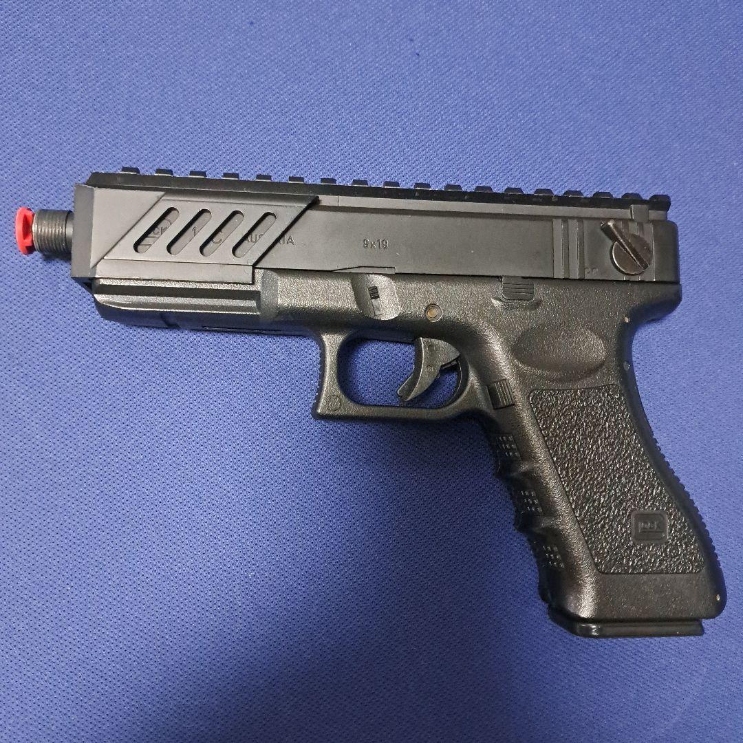 グロッグ18C電動東京マルイマウントレイルサイレンサー付き