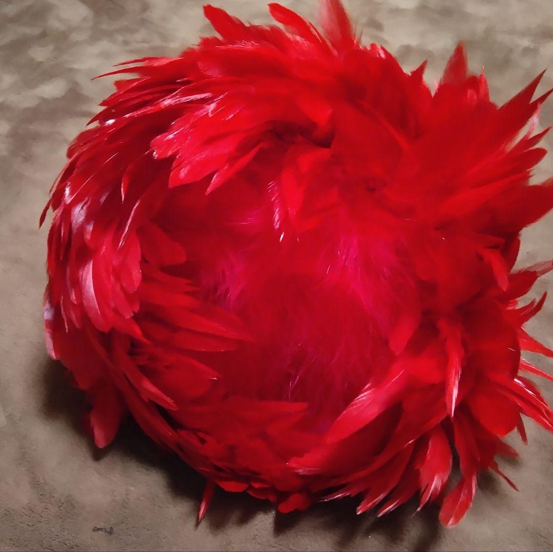 フラダンス用 赤い羽根のウリウリ1点