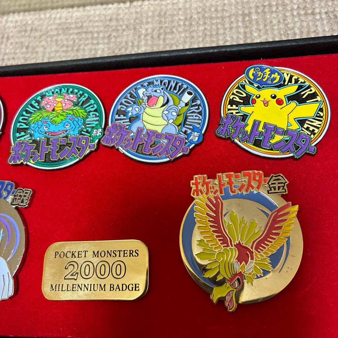 ポケモンピンズセット　ミレニアムバッチ　2000年製