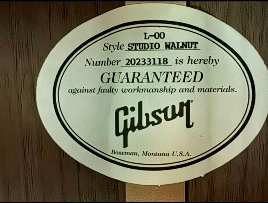 Gibson L-00 Studio Walnut 極美品 業界最安値