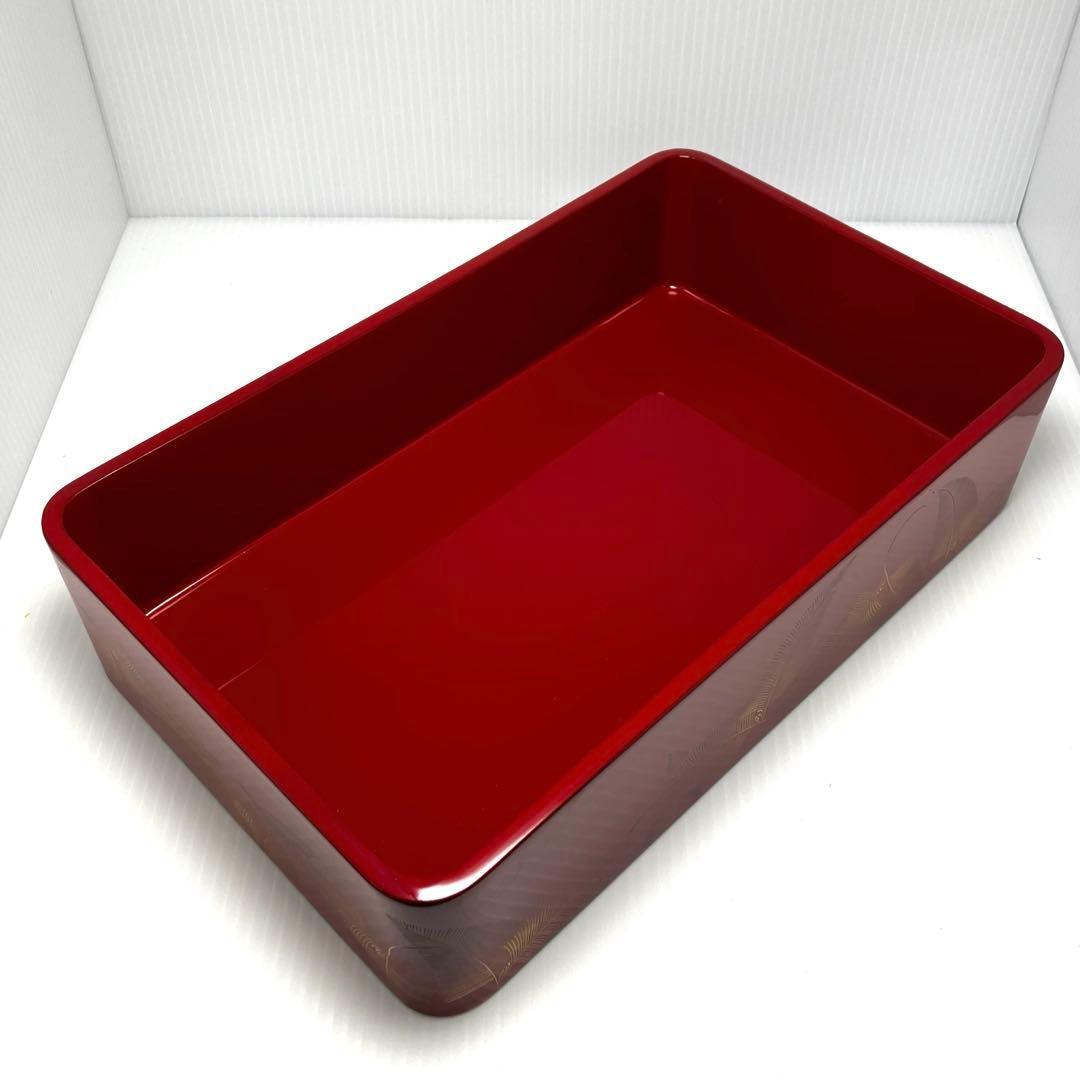 新品未使用 輪島塗 沈金 漆器 文庫 文箱 霧箱 説明書 箱 伝統工芸 赤