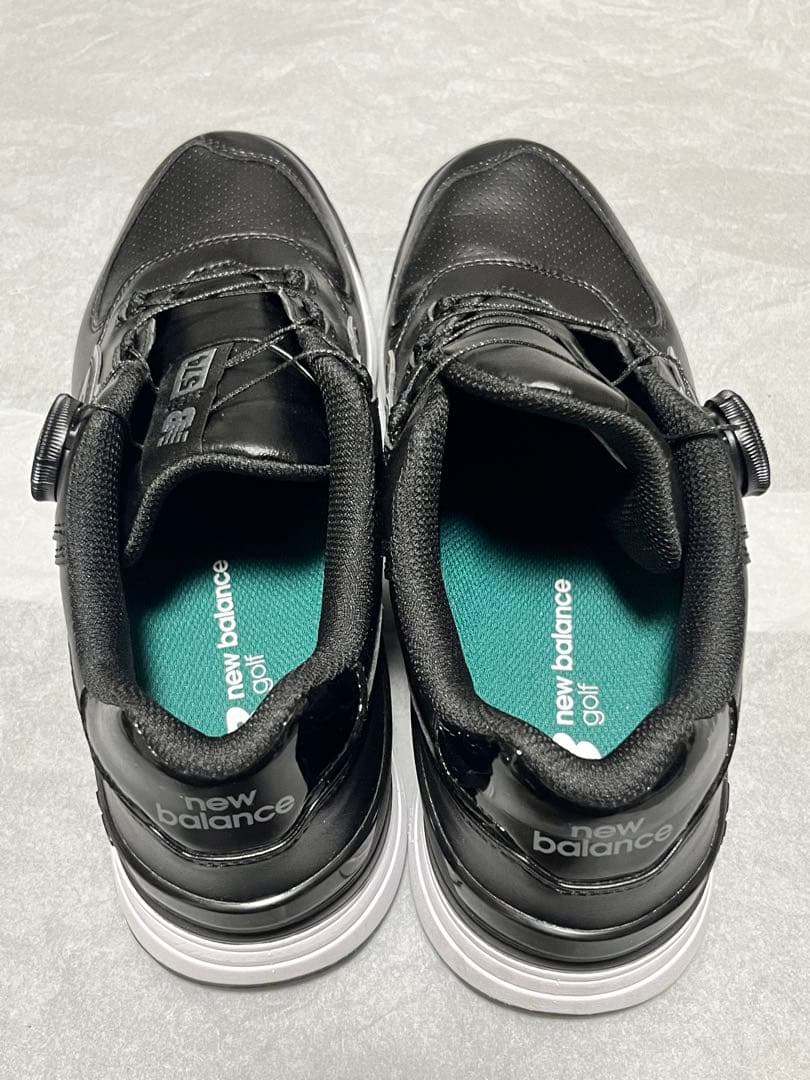 new balance 574 ゴルフシューズ ブラック