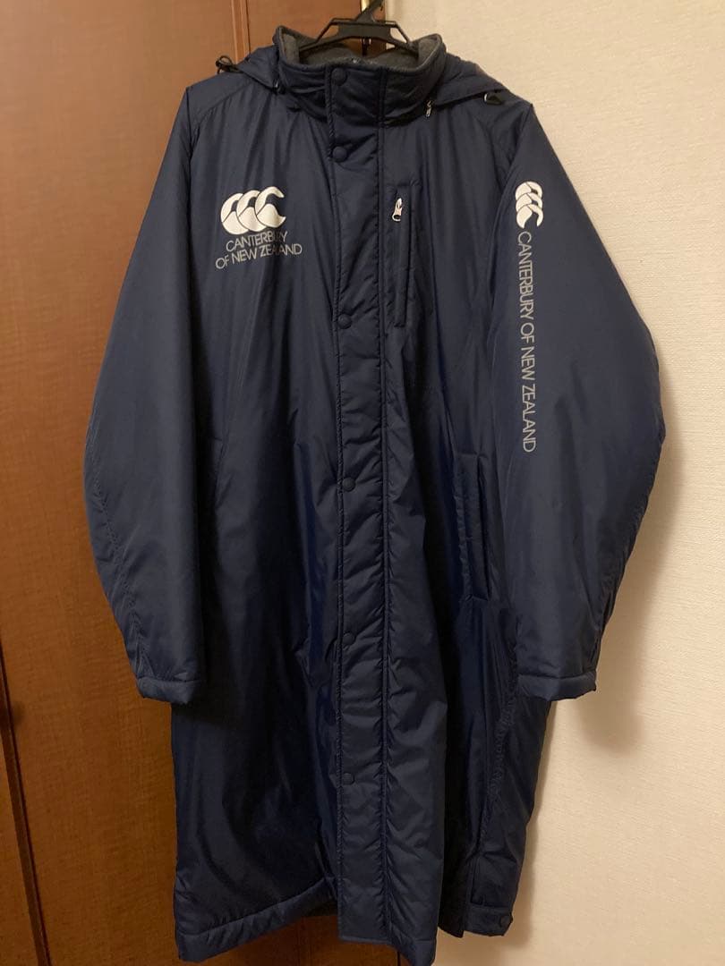 Canterbury カンタベリー ロングベンチコート ネイビー サイズL