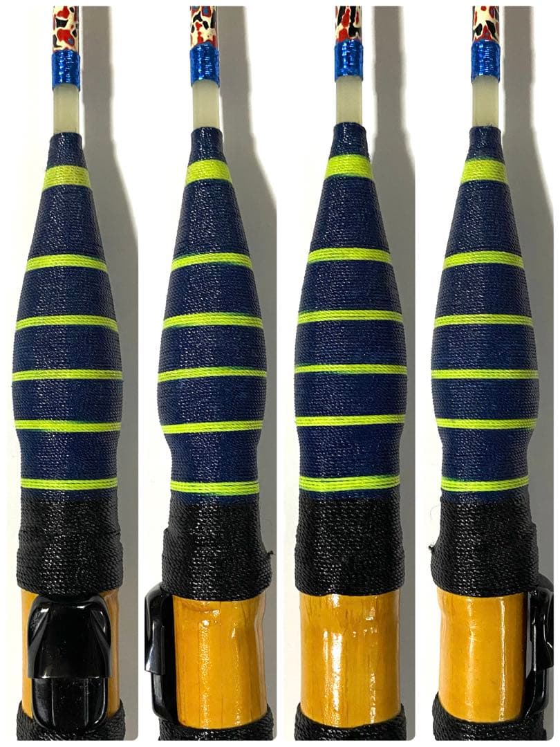 穴釣り竿 伊勢海老竿 ハンドメイド ロッド 布袋竹 テトラ 和竿 漆塗 研ぎ出し