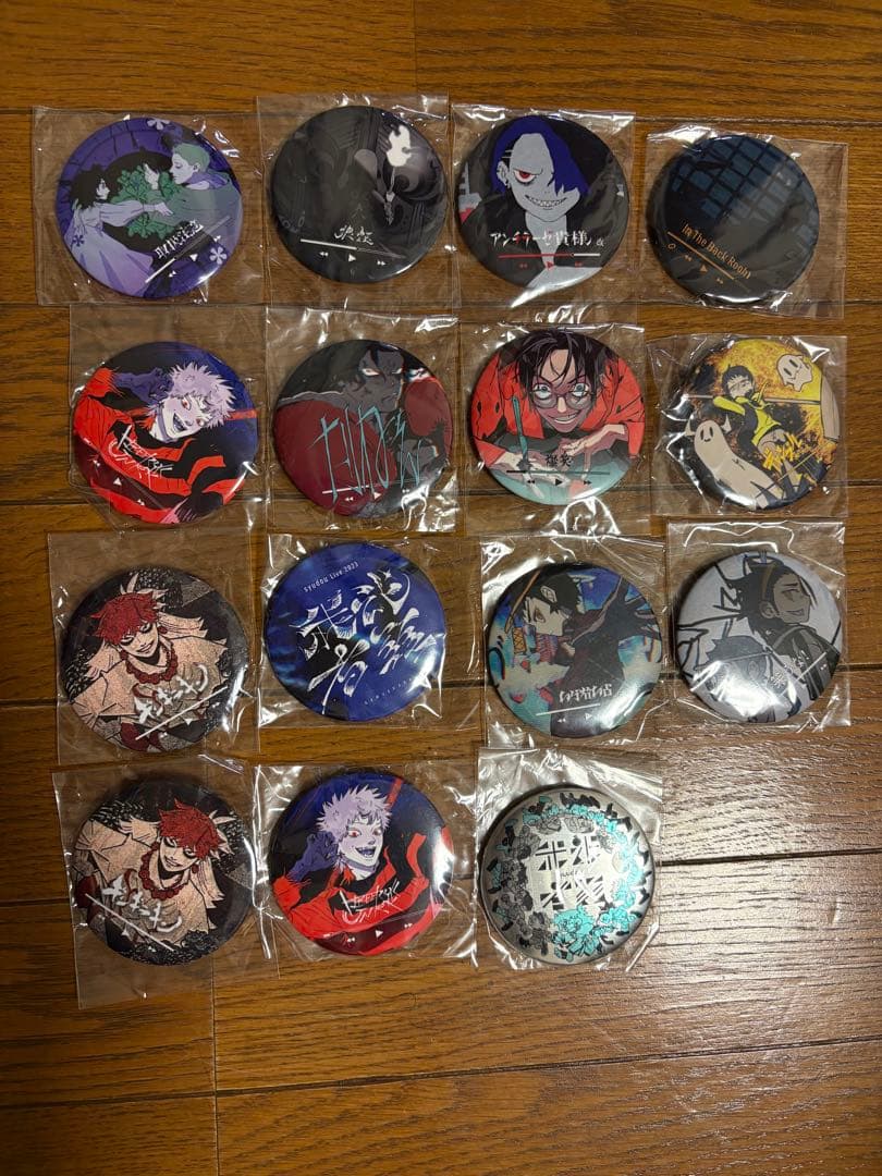 syudou 我武者羅　缶バッジ　全種コンプリート