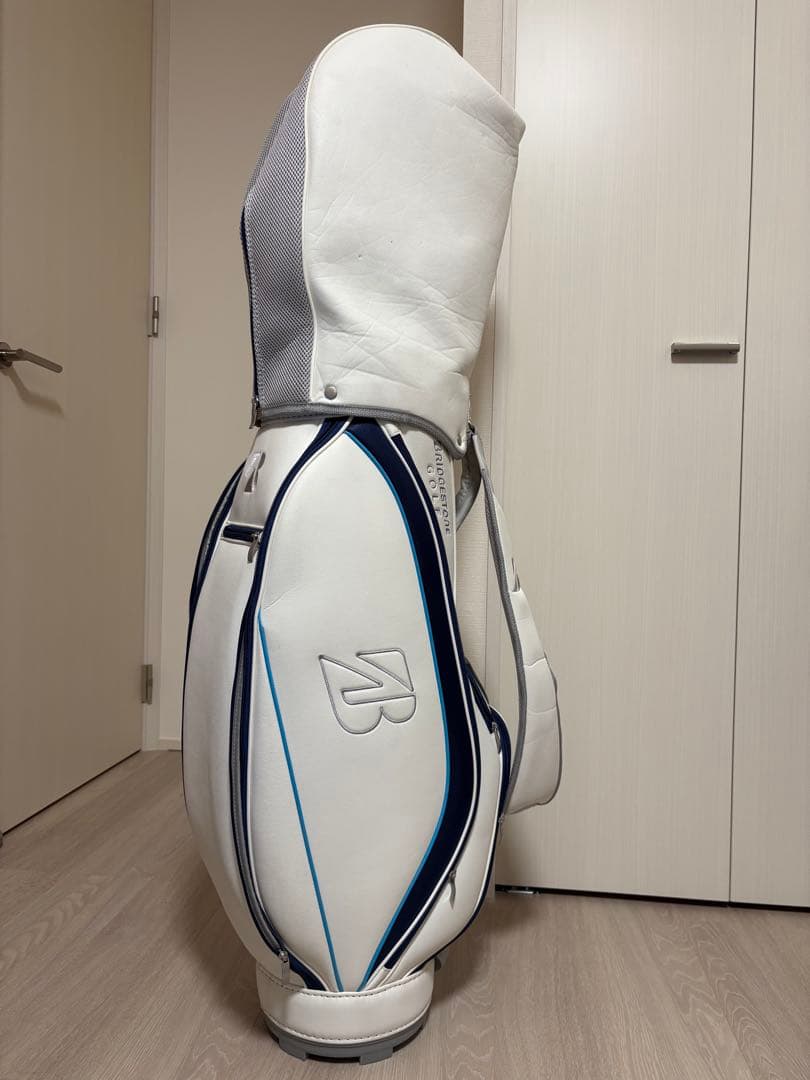 ブリヂストン キャディバッグ ホワイト/ネイビー