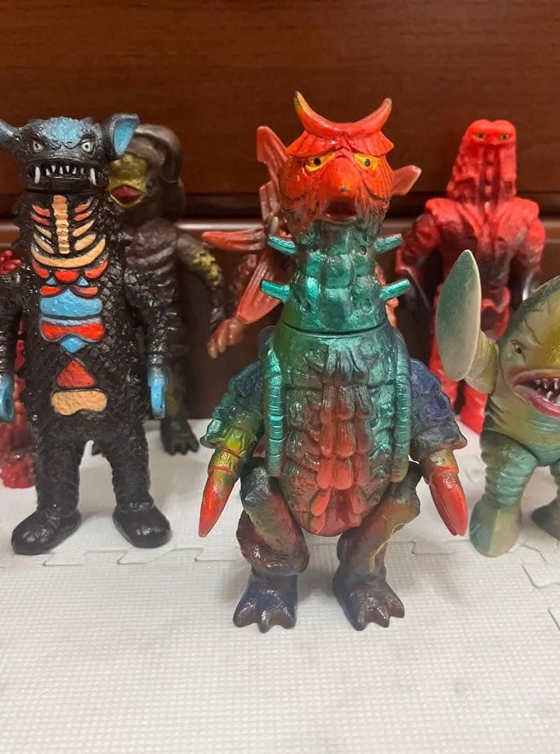 ポピー怪獣足製8体ソフビ