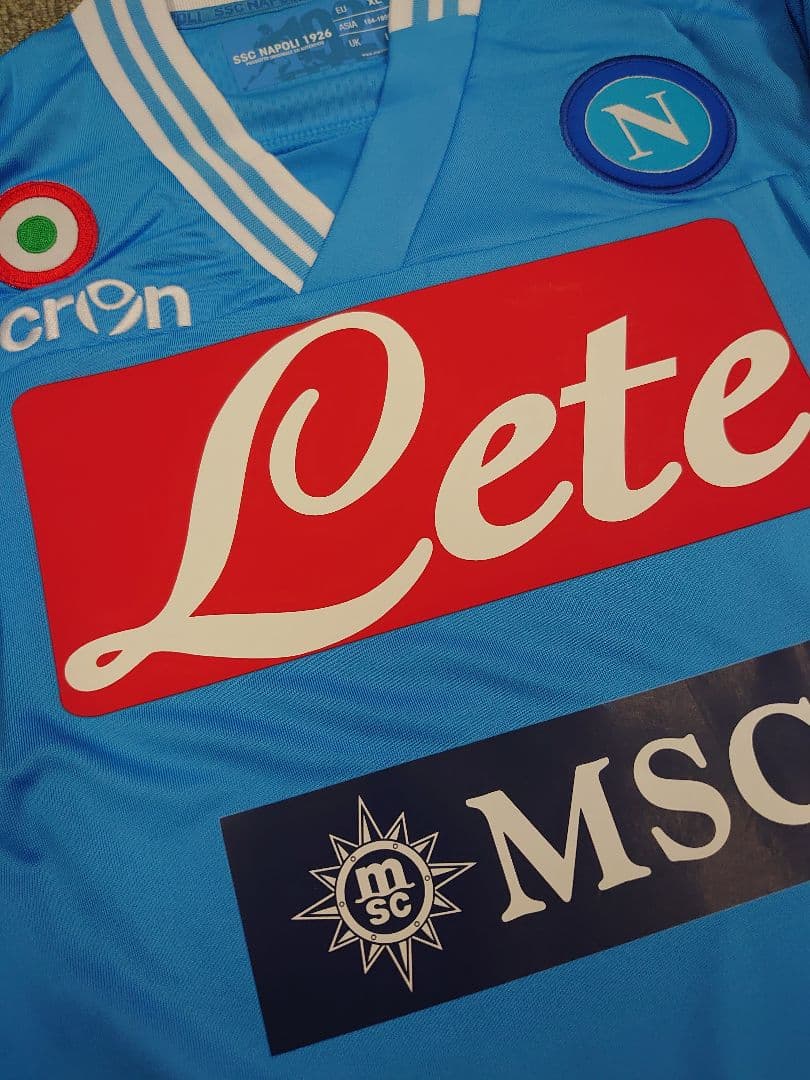 12/13 ナポリ ホーム 半袖  スーペルコッパ ユニフォーム新品未使用タグ付