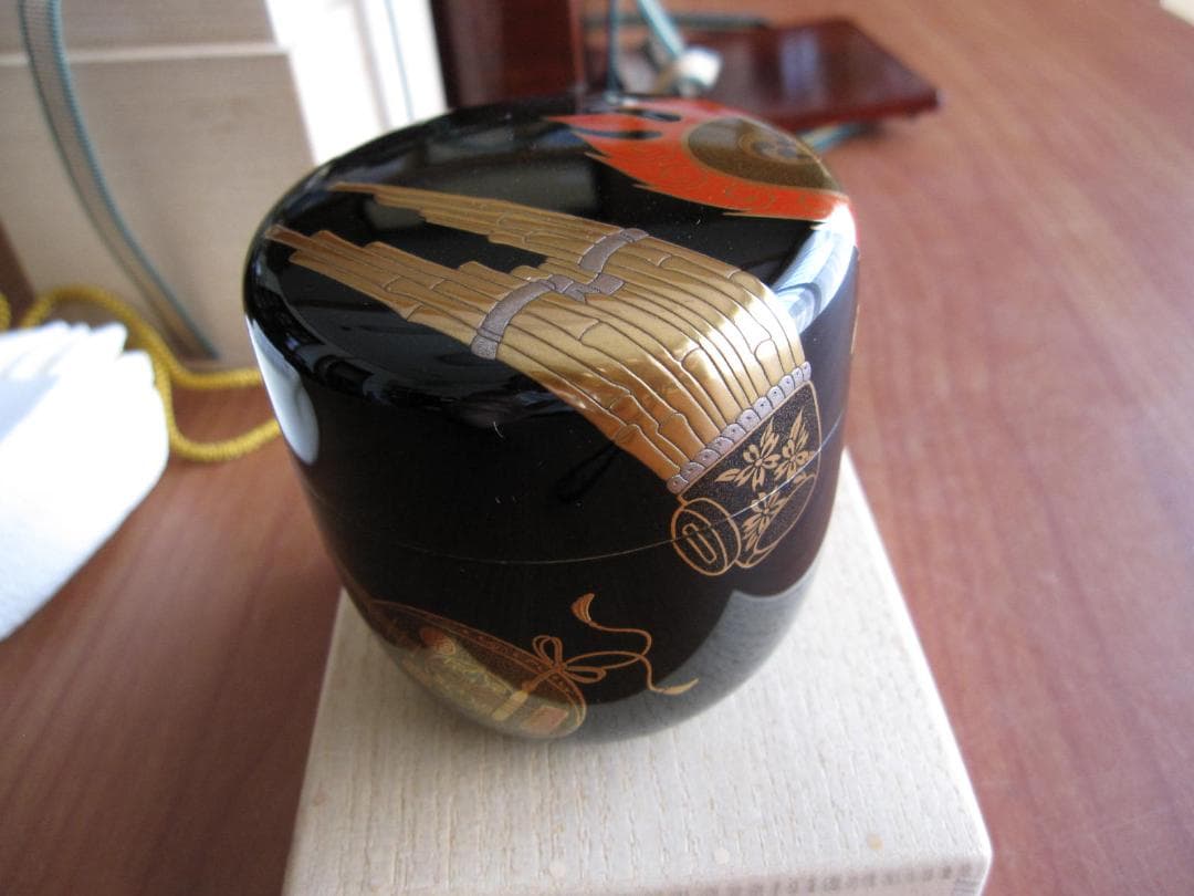 山下甫斎　大棗　茶道具　二重箱