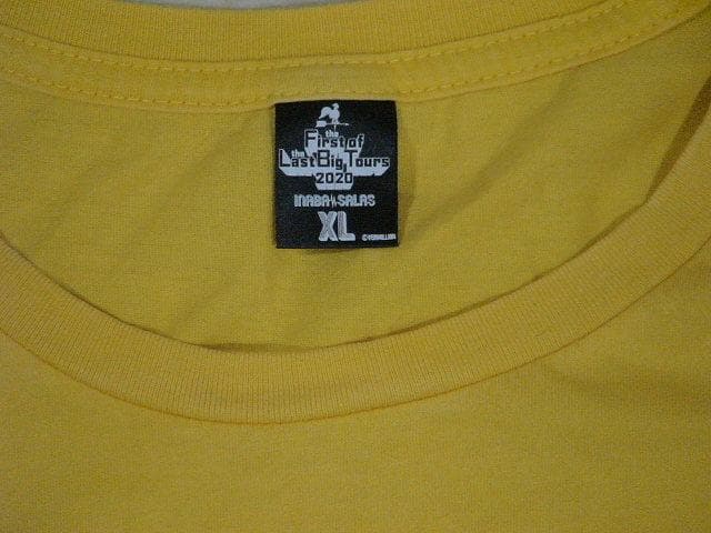 61174　INABA/SALAS　2020ツアーTシャツ　黄色　サイズXL