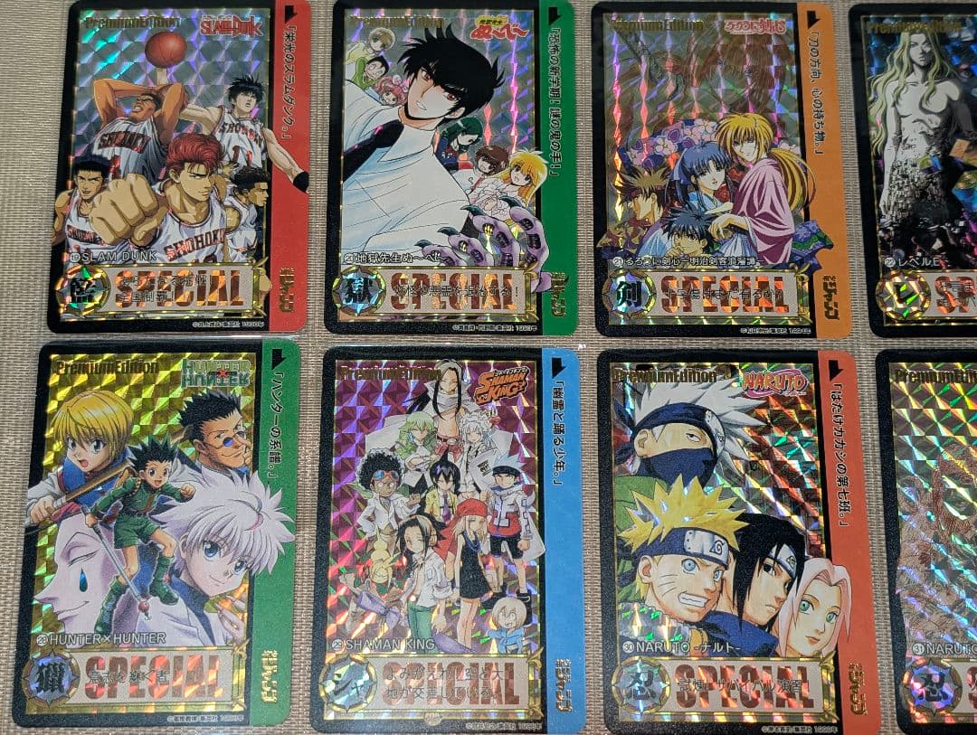 少年ジャンプ　プリズムキャラクターカード　54枚スリーブ入りセット③