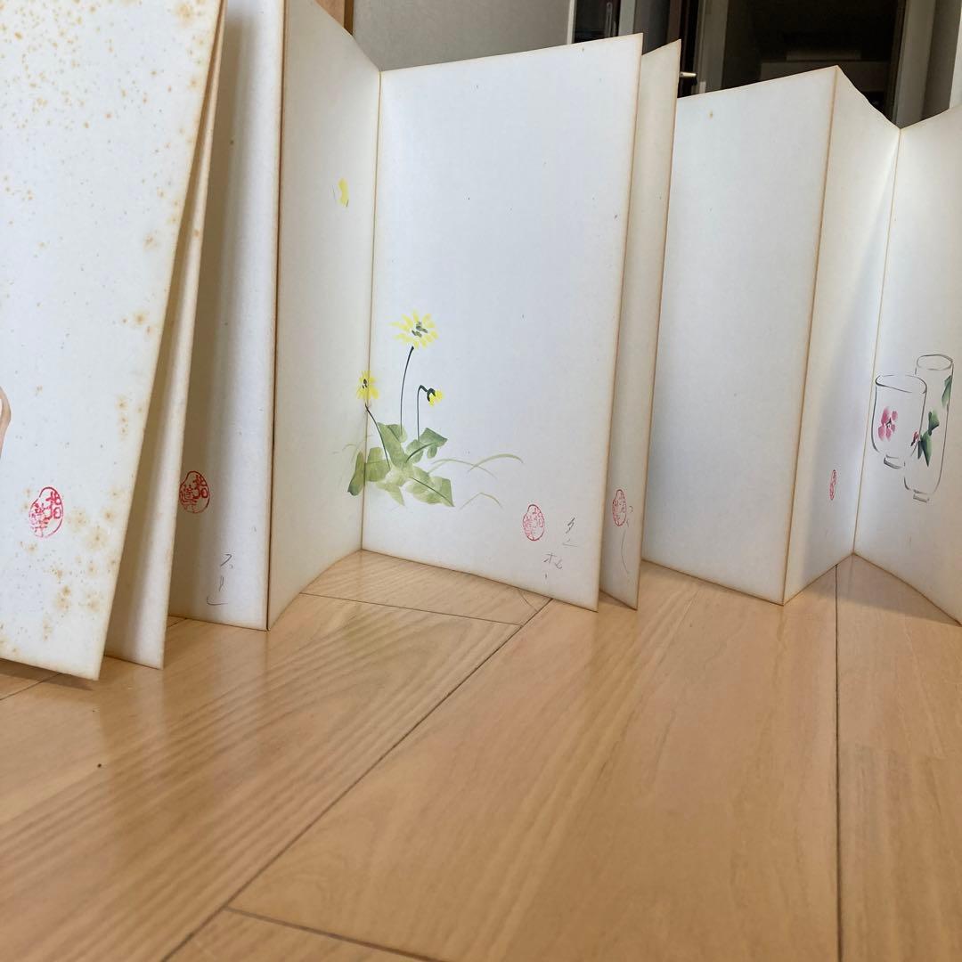 直筆　俳画手本「桃」藤村唐邨（現代俳画協会故理事）