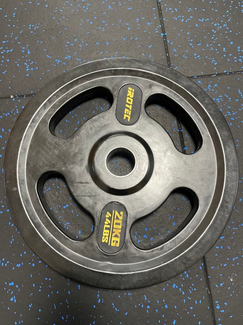 IROTEC オールラバー仕様オリンピックプレート20KG【1枚】②