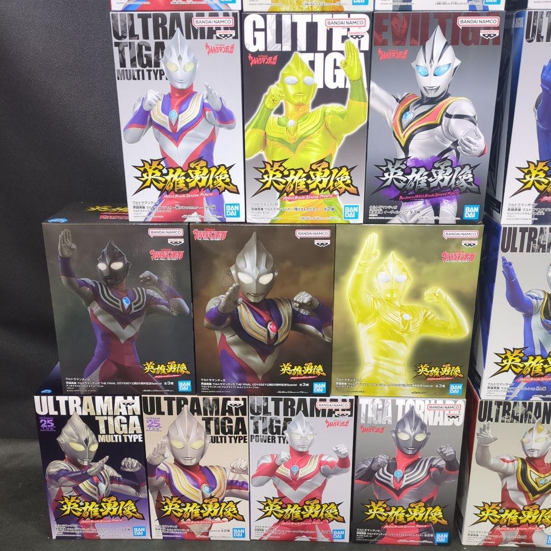 ウルトラマンティガ　ガイア　ダイナ　英雄勇像　フィギュア　マルチタイプ　他34点