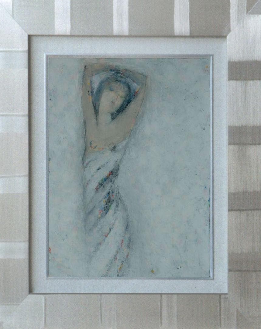 油絵 菅家令子 絵 絵画 インテリア F6-080912 人物 女性像