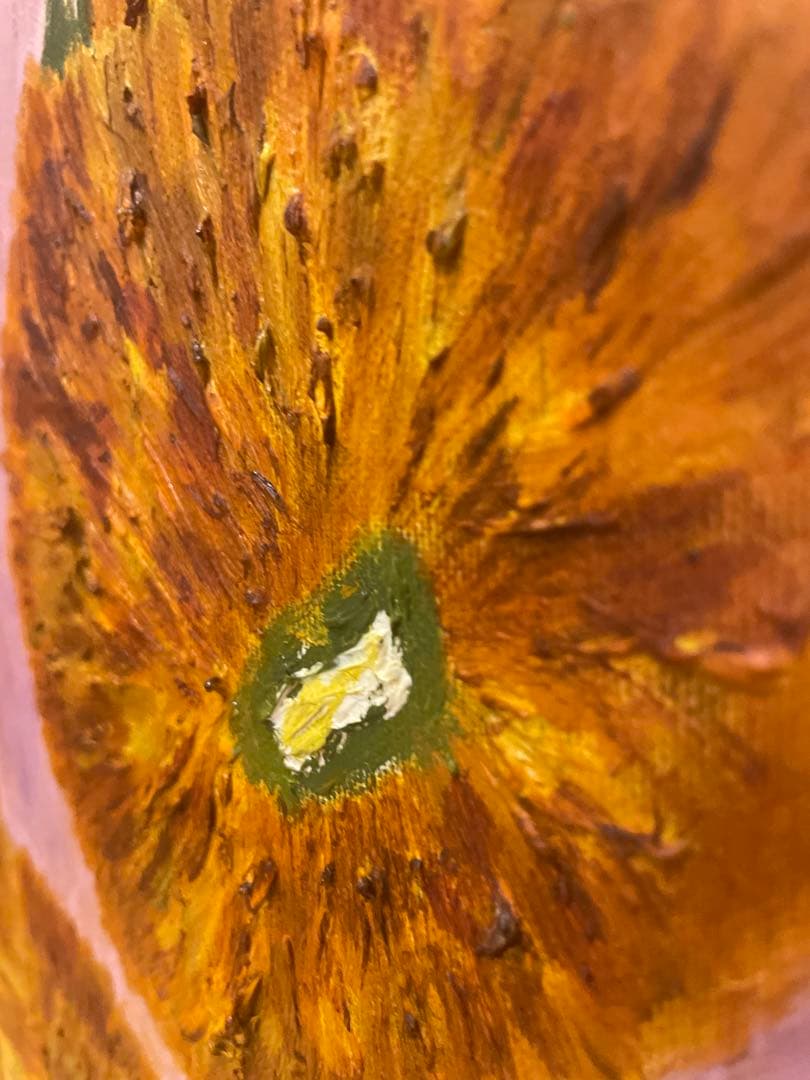 F20号　オーダーメイド油絵　ゴッホのひまわり