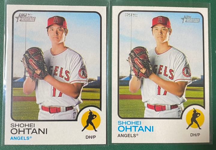 大谷翔平2022 ToppsHeritageチーム名カラースワップSP