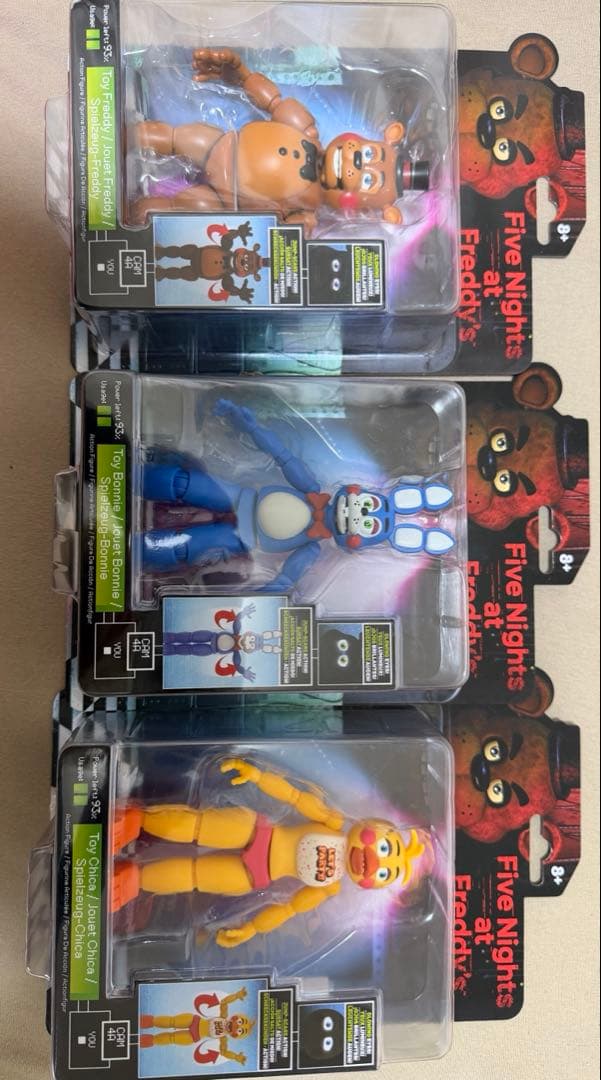 ファイブナイツアットフレディーズ2フィギュア3点