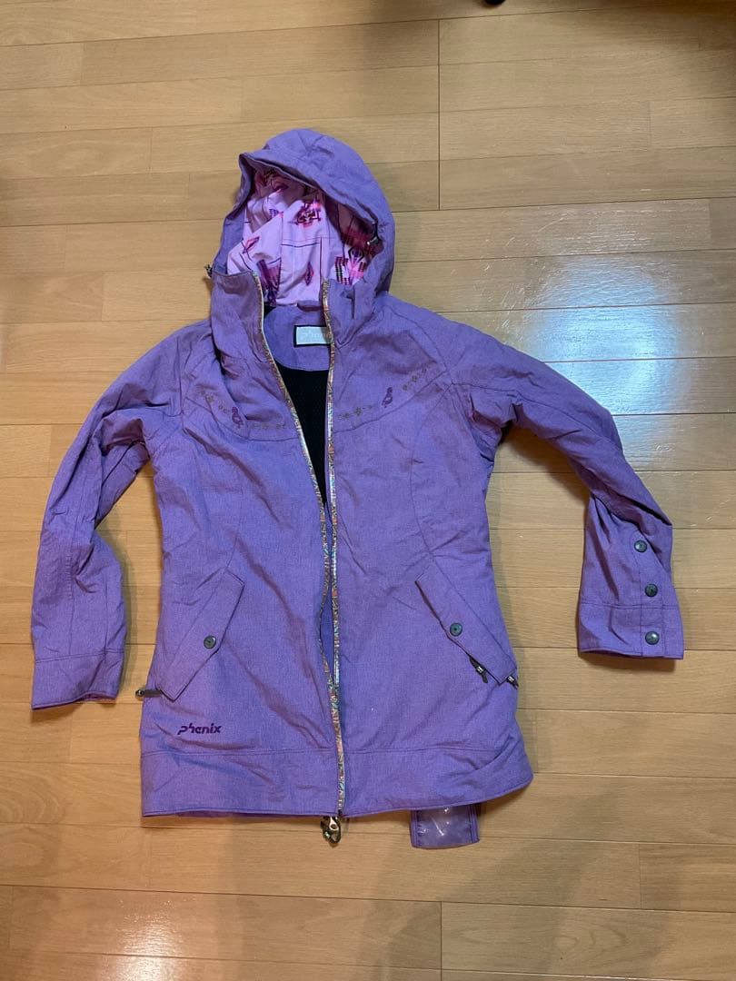 Phenix スキーウェア スノーボードウェア 上下セット パープル グレー