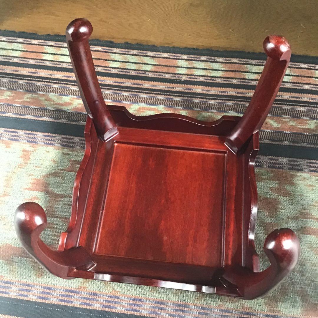 『ハピうー特価』　花台　『紫丹』　紫檀製