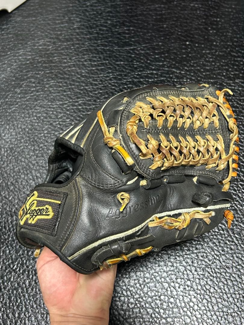 久保田スラッガー 軟式 内野手用グローブ KSN-L7S ブラック コユニ対応