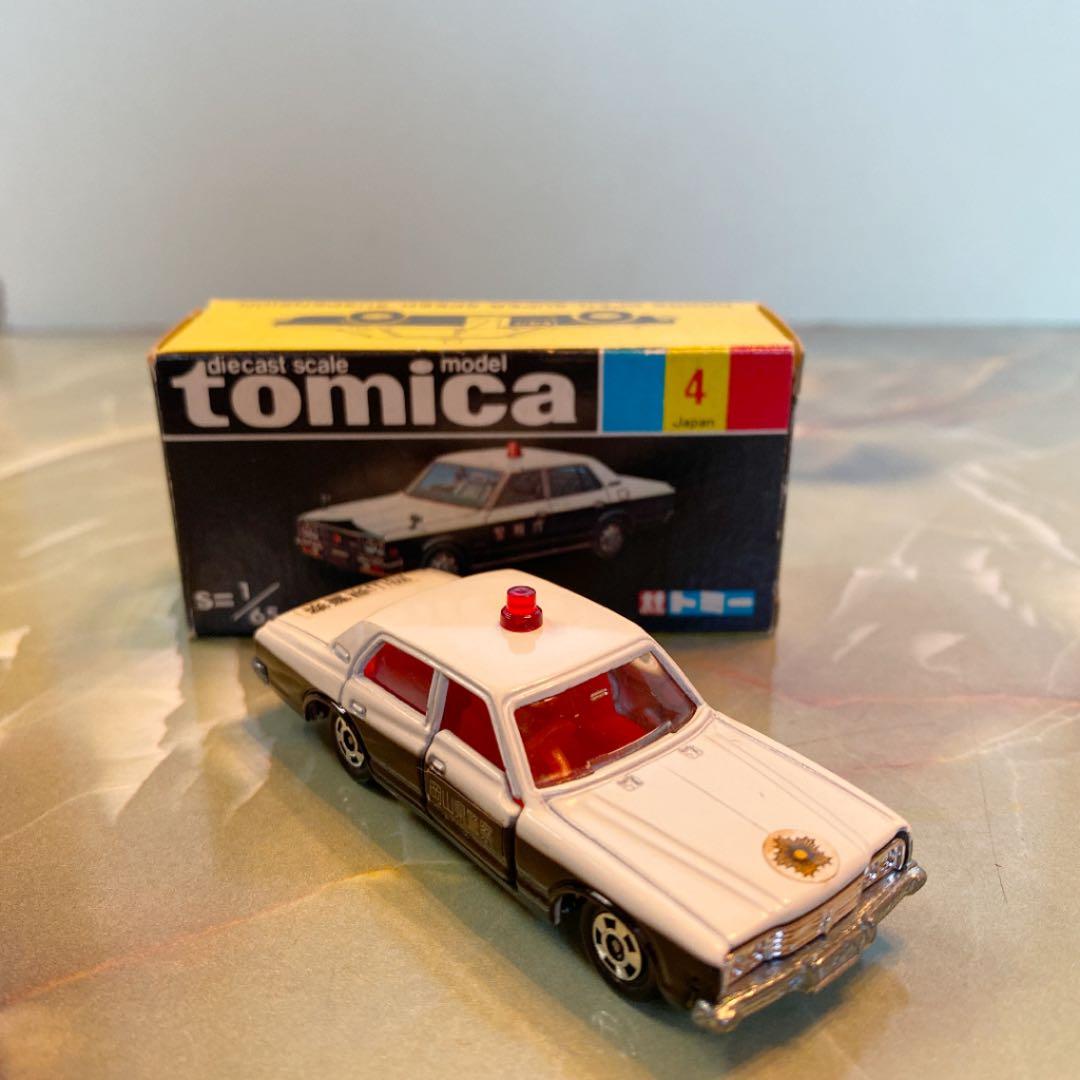 トミカNO.4トヨタクラウンパトロールカー(広島岡山愛媛)3台セット黒箱 日本製