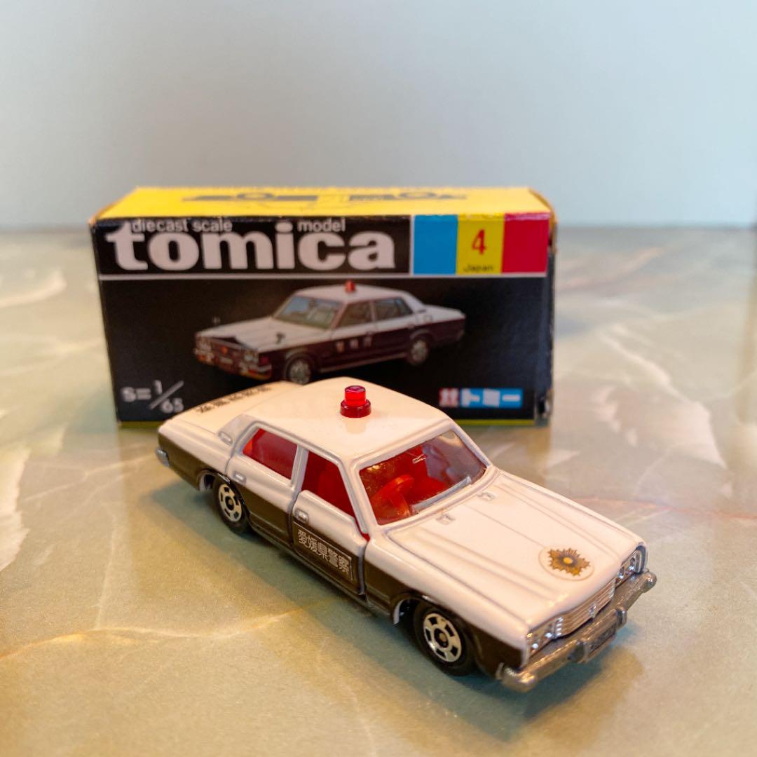 トミカNO.4トヨタクラウンパトロールカー(広島岡山愛媛)3台セット黒箱 日本製
