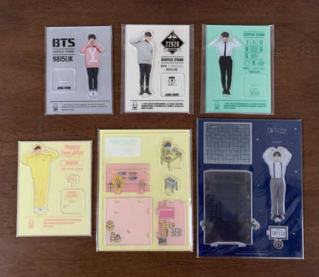 BTS ジョングク　グク　公式　アクリルスタンド　 6点セット