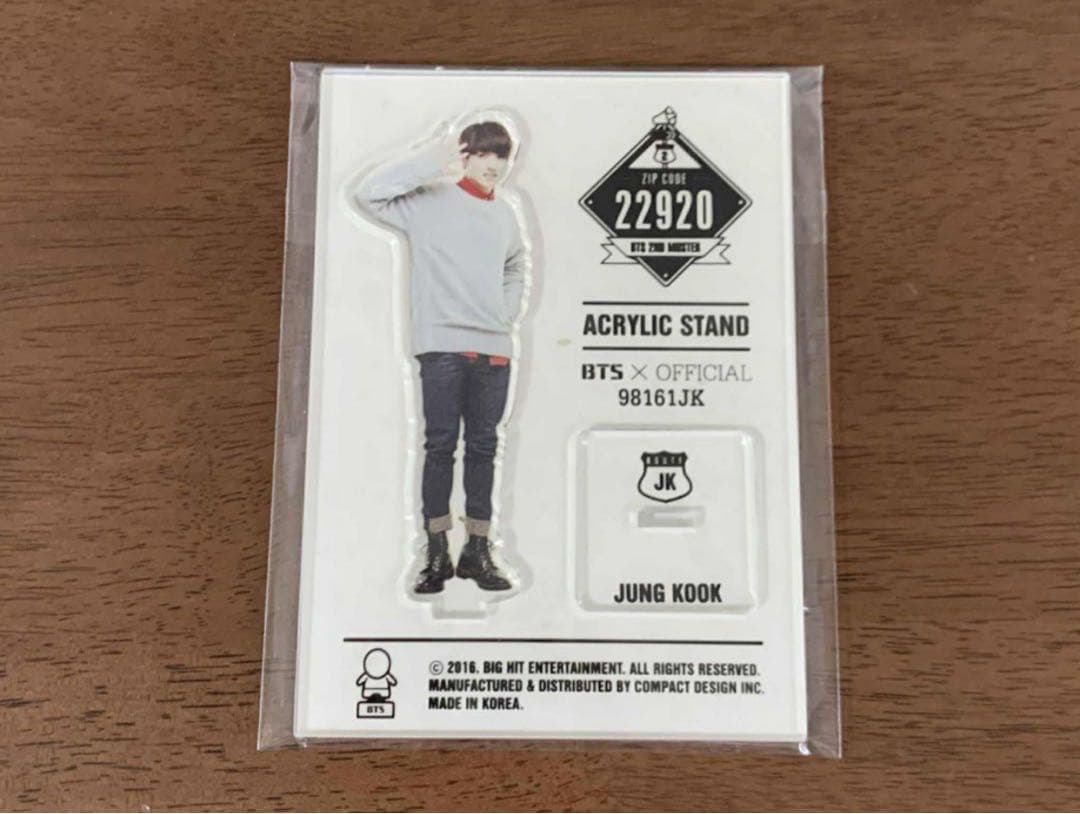 BTS ジョングク　グク　公式　アクリルスタンド　 6点セット