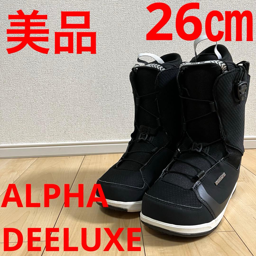 【美品_即日発送】DEELUXE スノボ　ALPHA アルファ 26.0cm