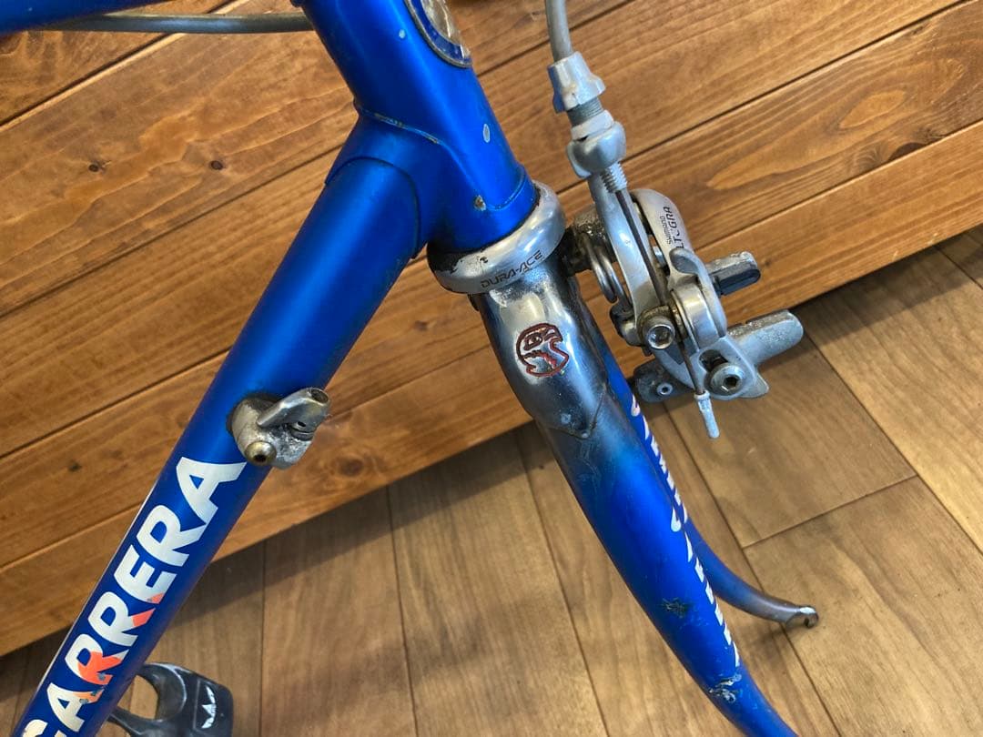 【現状販売！CARRERAフレームetc.】2×9速　クロモリ　700c