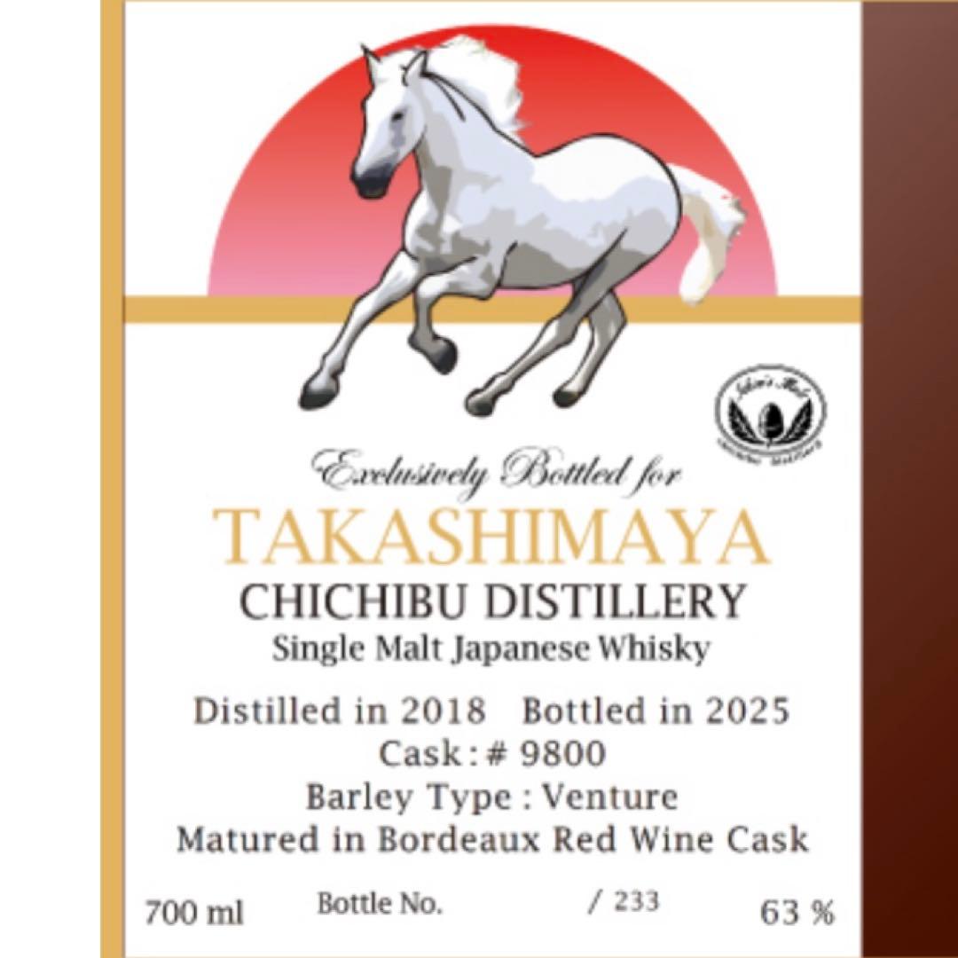 2026年 高島屋 抽選 イチローズモルト 午年 干支ラベル 223本限定