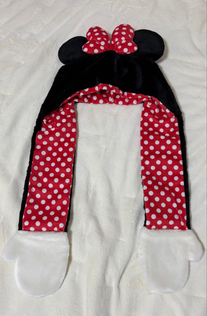 ミニー　マフラーキャップ 【限定価格】