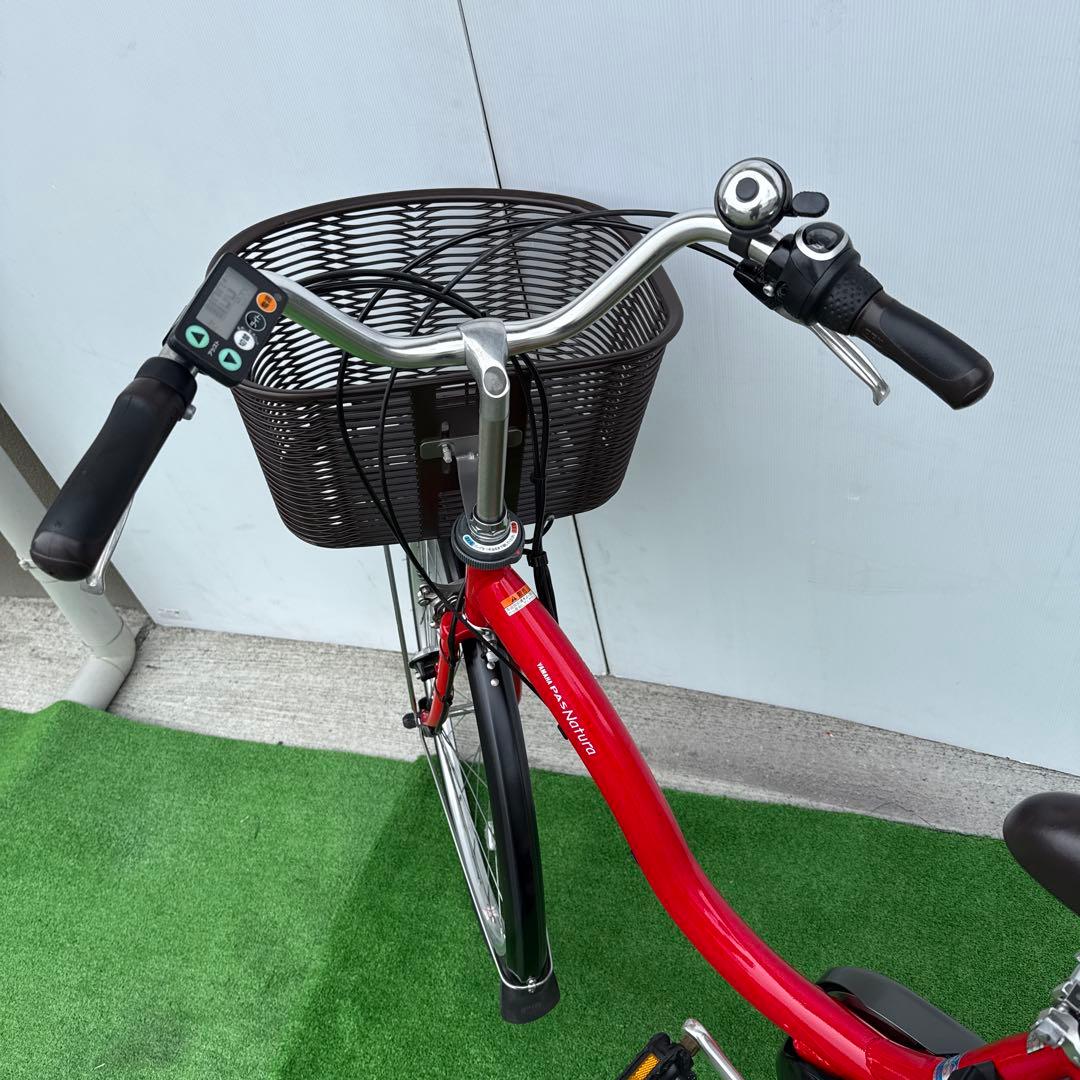 YAMAHAヤマハ電動アシスト自転車26インチ 12.3Ah 赤い
