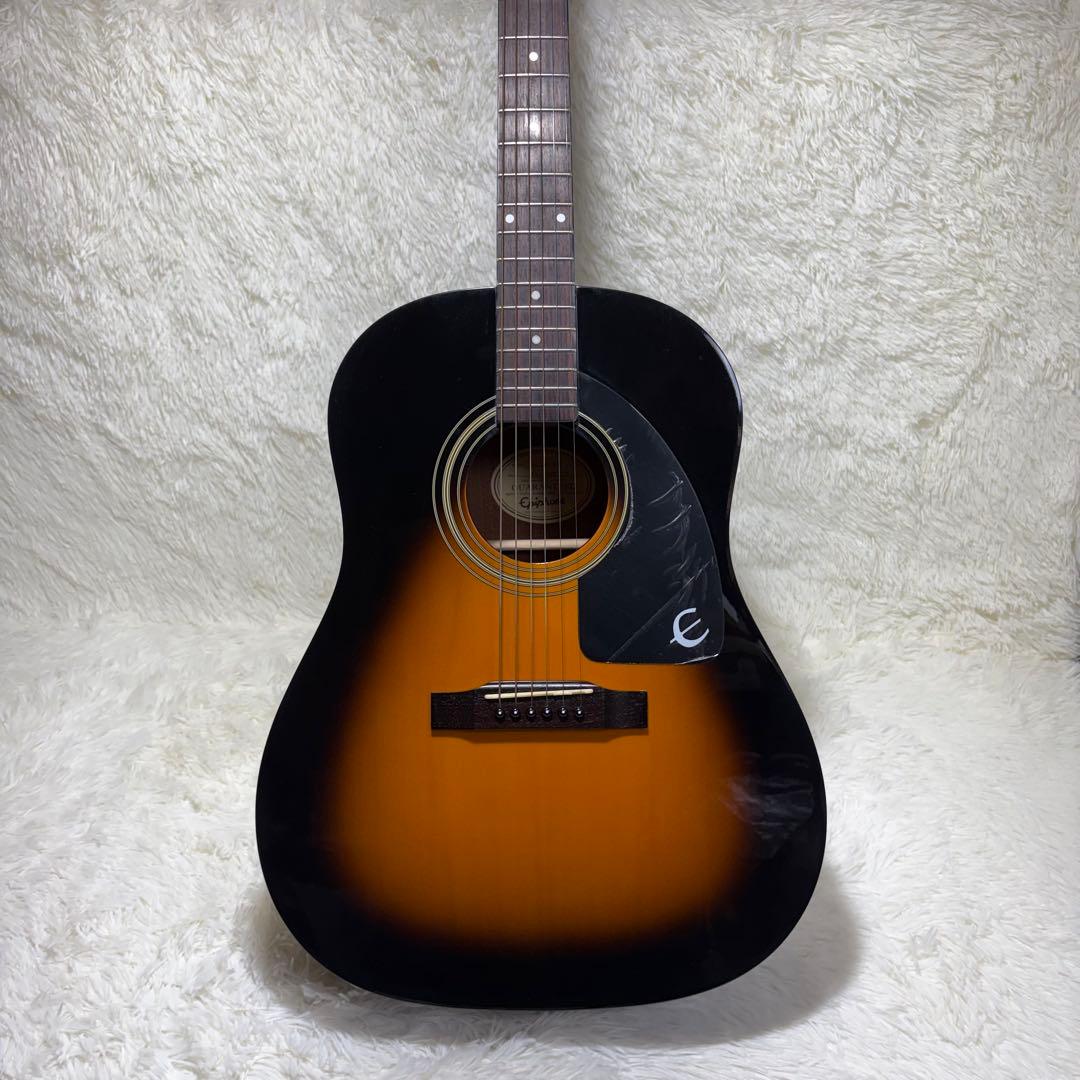 ☆美品☆エピフォン AJ 100 VS ストラップ カポ ケース セット アコギ