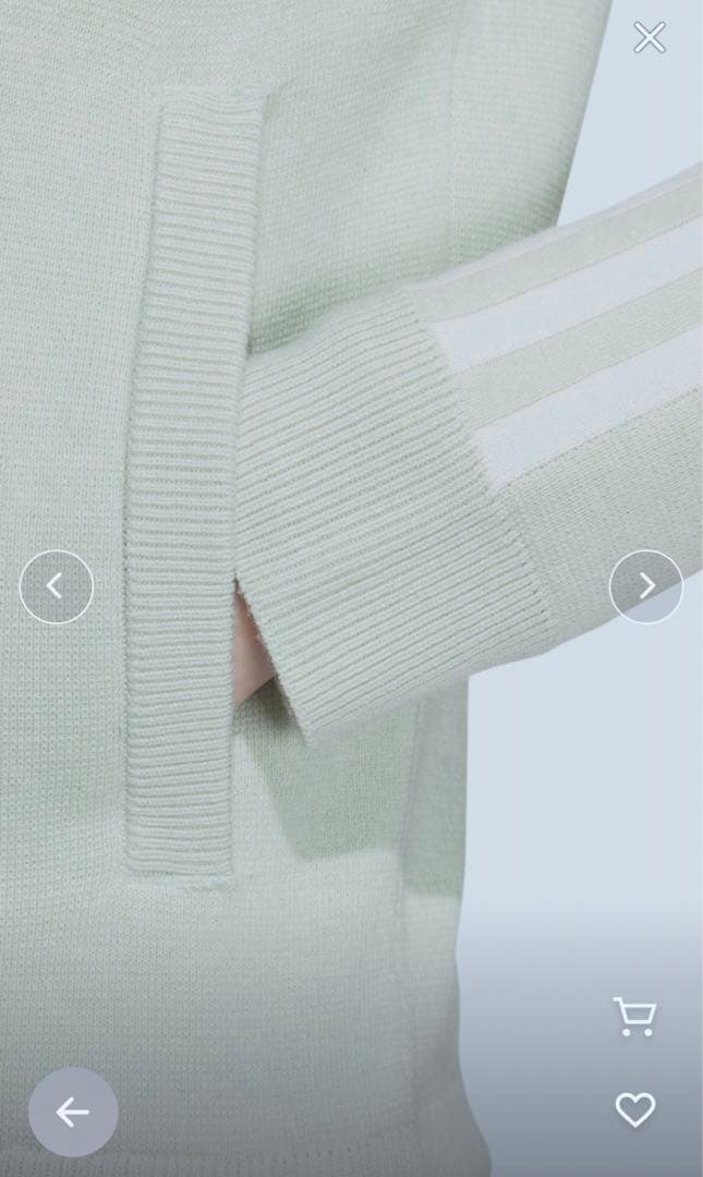 新品　adidas golf アディダス　スリーストライプス　ジャージ　グリーン