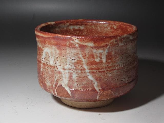 【セール】☆　加藤唐九郎　あけぼの志野茶碗　水野☆y445