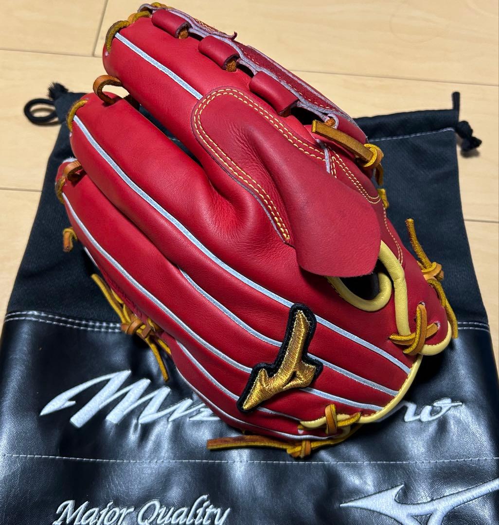 ミズノプロ　軟式　投手用　スピードレボ　専用グラブ袋付き