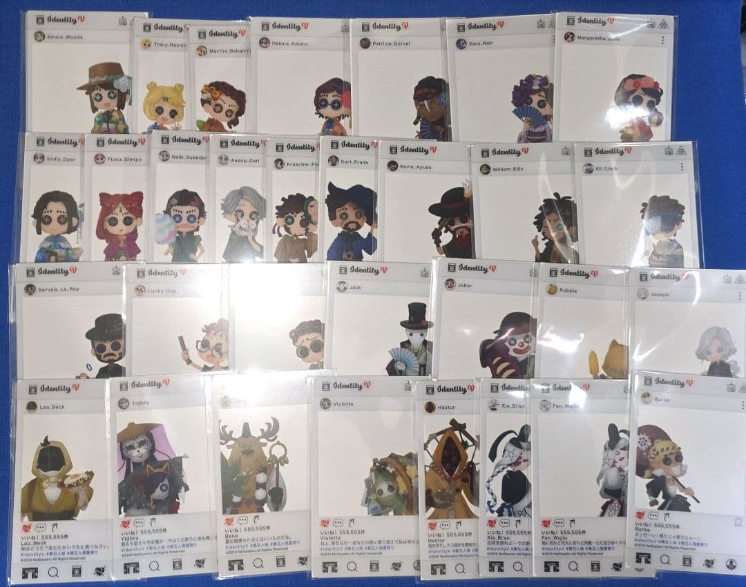 第五人格　クリアカード　セット