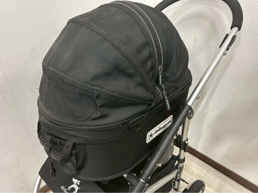 美品　ペットカート 黒　エアーバギー　AIRBUGGY