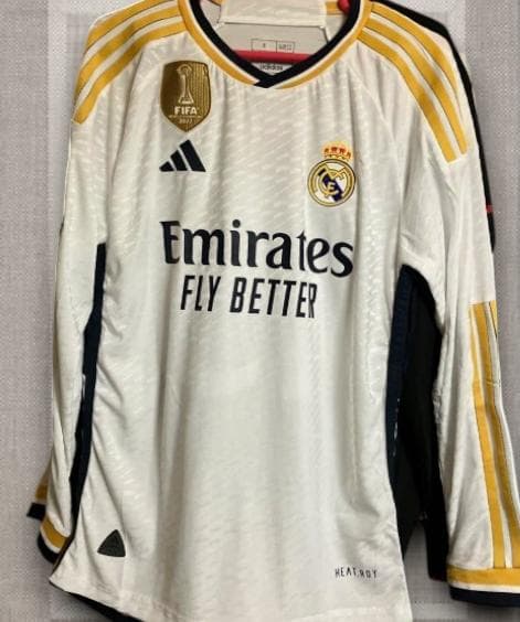 23/24 レアル・マドリード ホーム 長袖 サッカーシャツ 15番 バルベルデ