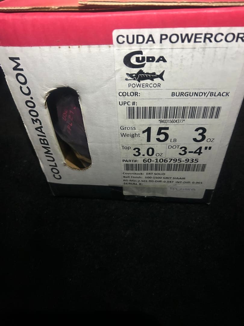 CUDA POWERCOR ボウリングボール 15ポンド