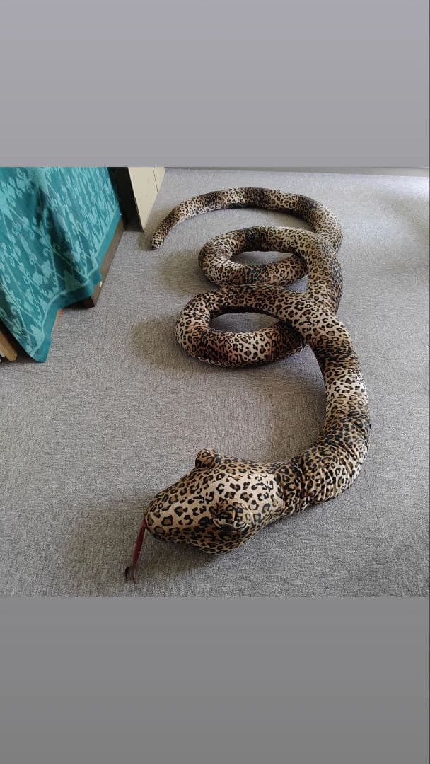 レア特大アナコンダリアルぬいぐるみ 全長約7m20cm