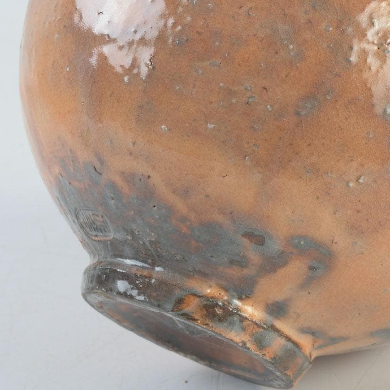 茶道具　萩焼　天耳窯　十三代坂田泥華造　茶碗　共箱　C　9869