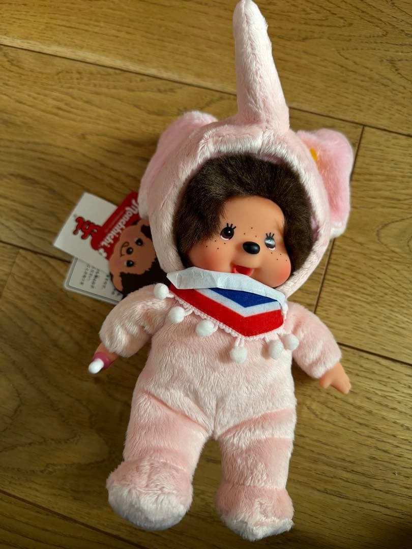 タイ限定　モンチッチピンクゾウのぬいぐるみ
